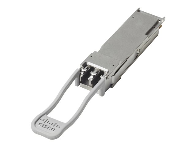 Cisco - QSFP+ transceiver module - 40GbE - 40GBASE-BiDi - LC multi-mode - up to 150 m - 832-918 nm - for P/N: N6K-C6004-M12Q=, N7K-F312FQ-25=, N9K-C9396PX, N9K-X9636PQ, N9K-X9636PQ-RF