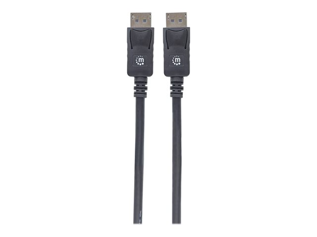 DISPLAYPORT CABLE 1M 4K/60HZ- MALE/MALE BLACK POLYBAG