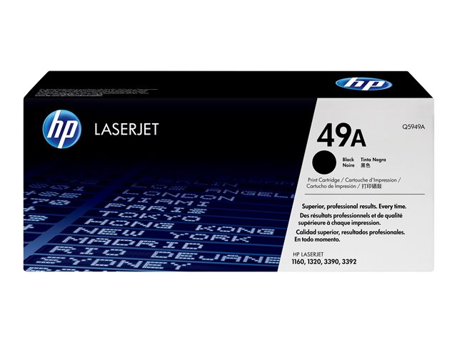 HP 49A - Q5949A - 1 x Black - Toner cartridge - For LaserJet 1160, 1160Le, 1320, 1320n, 1320nw, 1320t, 1320tn, 3390, 3392