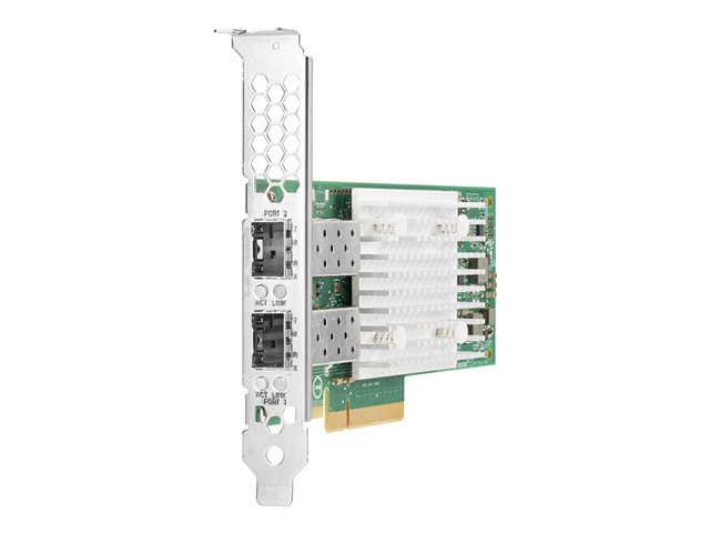 Intel X710-DA2 - Network adapter - PCIe 3.0 x8 - 10 Gigabit SFP+ x 2 - for ProLiant DL325 Gen10, DL345 Gen10, DL360 Gen10, DL365 Gen10, DL380 Gen10, ML30 Gen10