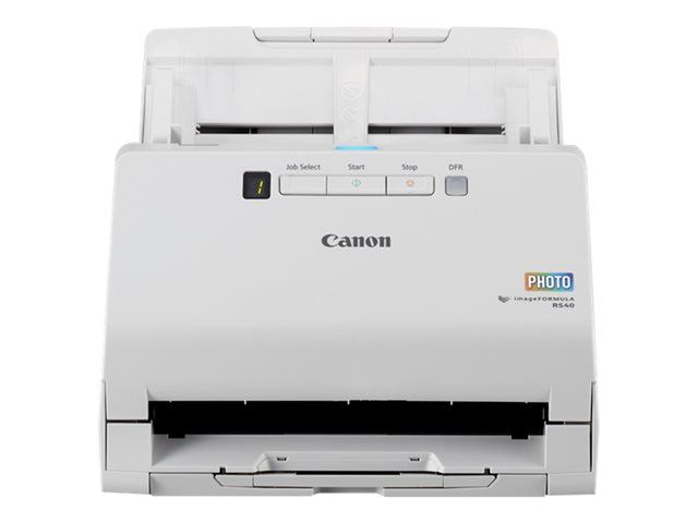 Canon imageFORMULA RS40 - Document scanner - CMOS / CIS - Duplex - 216 x 3000 mm - 600 dpi x 600 dpi - up to 40 ppm (mono) / up to 30 ppm (colour) - ADF (60 sheets) - USB 2.0