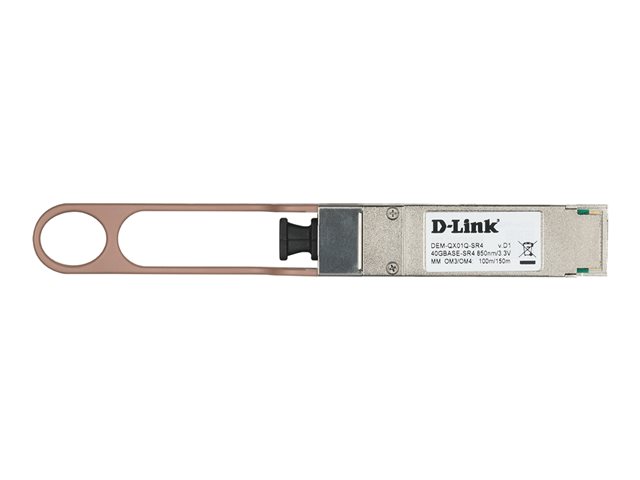 D-Link DEM QX01Q-SR4 - QSFP+ transceiver module - 40GbE - 40GBASE-SR4 - MPO multi-mode - 850 nm
