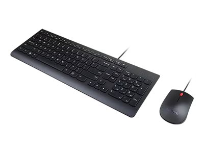Lenovo Essential Wired Combo - keyboard and mouse set - French Input Device