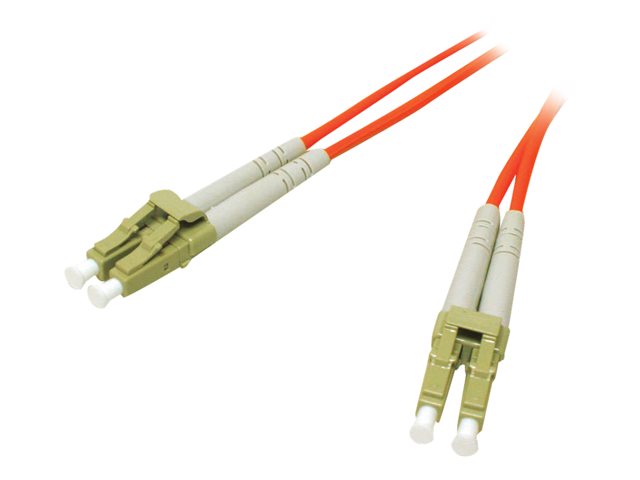 C2G Low-Smoke Zero-Halogen - Patch cable - LC multi-mode (M) to LC multi-mode (M) - 3 m - 3 m - fibre optic - 62.5 / 125 micron - orange
