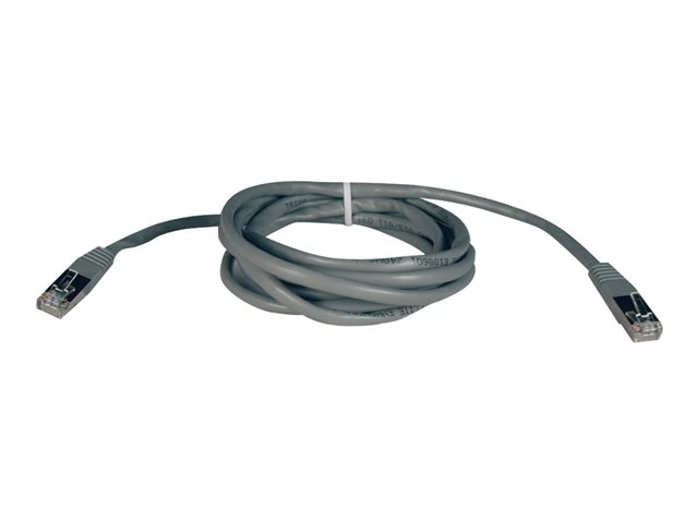 Eaton Tripp Lite Series Cat5e 350 MHz Molded Shielded (STP) Ethernet Cable (RJ45 M/M), PoE - Gray, 7 ft. (2.13 m) - patch cable - 2.1 m - grey