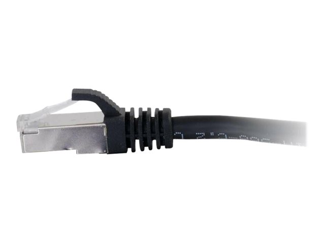 C2G Cat6a Booted Shielded (STP) Network Patch Cable - Patch cable - RJ-45 (M) to RJ-45 (M) - 1.5 m - STP - CAT 6a - molded, snagless, stranded - black