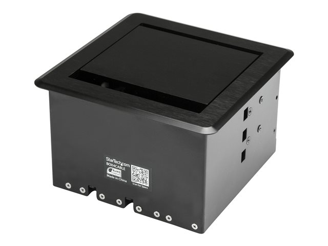 StarTech.com Conference Table Cable Management Box - Table Top - Conference Room AV - Conference Table Connectivity Box (BOX4CABLE) - cable management box