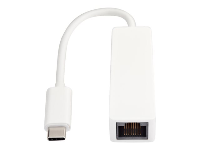 USB-C TO ETHERNET ADAPTER WHITE USB-C MALE TO RJ45 FEMALE ADPTR