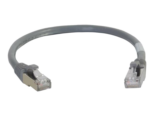 C2G Cat6a Booted Shielded (STP) Network Patch Cable - patch cable - 5 m - grey