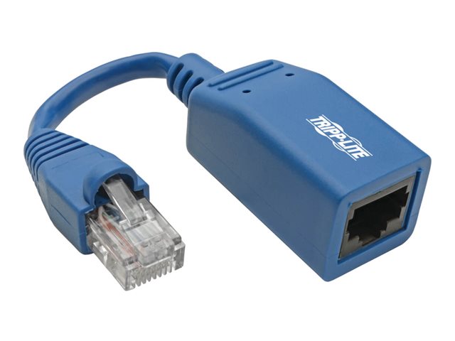 Eaton Tripp Lite Series Cisco Console Rollover Cable Adapter (M/F) - RJ45 to RJ45, Blue, 5 in. - serial adapter - 12.7 m - blue