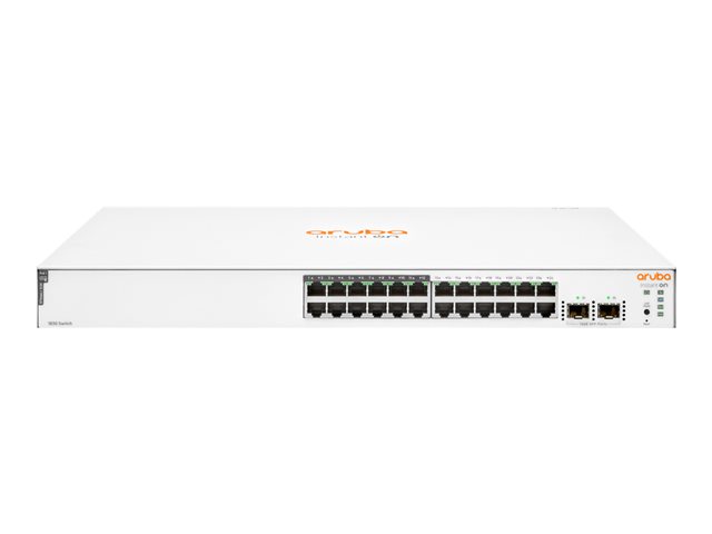 HPE Networking Instant On 1830 24G 12p Class4 PoE 2SFP 195W Switch - Switch - smart - 12 x 10/100/1000 + 12 x 10/100/1000 (PoE+) + 2 x Gigabit SFP - desktop, rack-mountable - PoE+ (195 W)