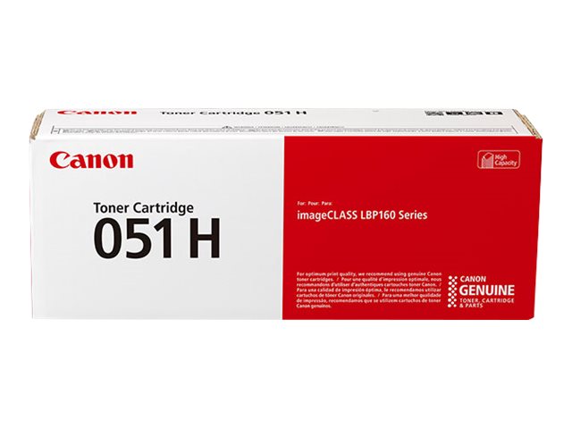 Canon 051 H - High capacity - black - original - toner cartridge - for imageCLASS MF262, MF264, MF267, MF269, i-SENSYS MF264, MF267, MF269, Satera LBP161, LBP162