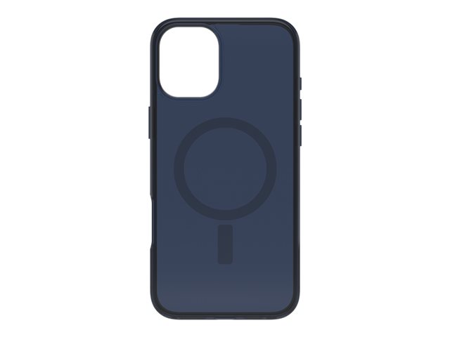 OtterBox Symmetry Series - Back cover for mobile phone - MagSafe compatibility - polycarbonate layer, thermoplastic elastomer (TPE) - baby blue jeans (blue) - for Apple iPhone 16 Plus
