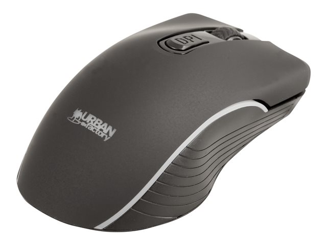 Urban Factory Onlee - mouse - 2.4 GHz, Bluetooth 5.0 - black