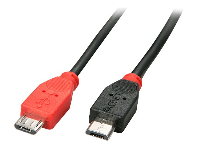 2M USB 2.0 OTG CABLE BLK TYPE MICRO-B TO MICRO-B