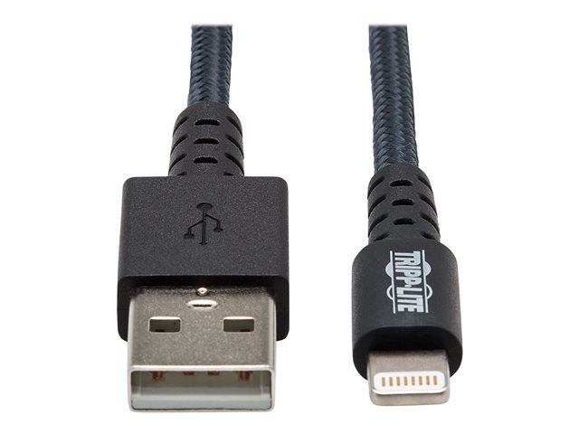 Eaton Tripp Lite Series Heavy-Duty USB-A to Lightning Sync/Charge Cable, UHMWPE and Aramid Fibers, MFi Certified - 6 ft. (1.83 m) - Lightning cable - Lightning / USB 2.0 - 1.8 m