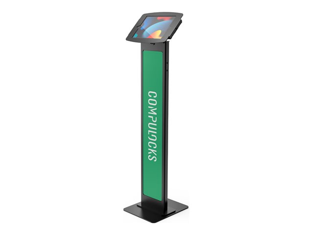 Compulocks iPad 10.2" Space Enclosure Brandable Floor Stand kiosk - Anti-Theft - for tablet - black