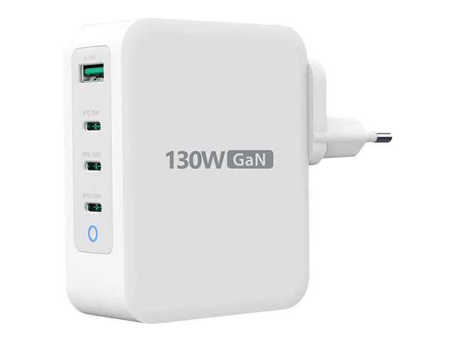 130W GAN USB-C 4-PORT CHARGER EU