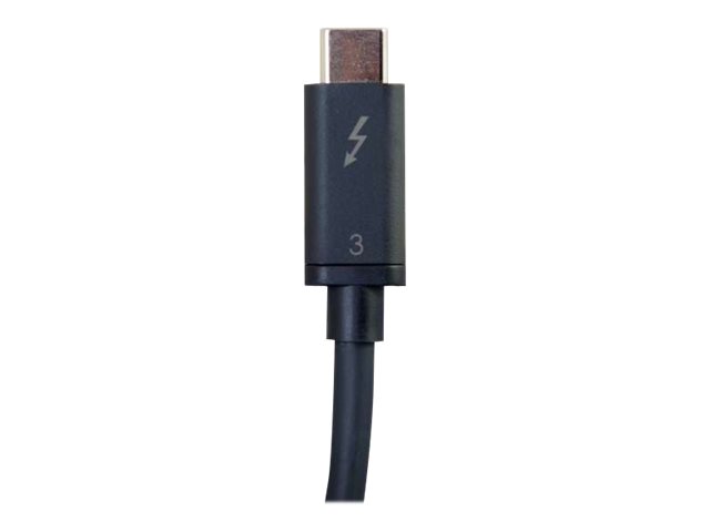 C2G 1m Thunderbolt 3 Cable (20Gbps) - Thunderbolt Cable 4K - Black - Thunderbolt cable - 24 pin USB-C (M) to 24 pin USB-C (M) - Thunderbolt 3 - 30 V - 1 m - 4K support - black