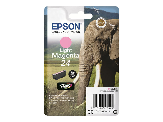 Epson 24 - light magenta - original - ink cartridge