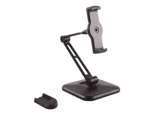 Startech Universal Tablet Stand - Portable Tablet Stand w/ Optional Wallmount Base - Adjustable Pivoting Tablet Stand (ARMTBLTDT) - Mounting kit (wall plate, stand base, knob, base cover) - adjustable arm - for tablet - plastic, aluminium - screen size: 4