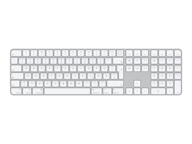 Apple Magic Keyboard with Touch ID and Numeric Keypad - Keyboard - wireless - Bluetooth, USB-C - QWERTZ - German