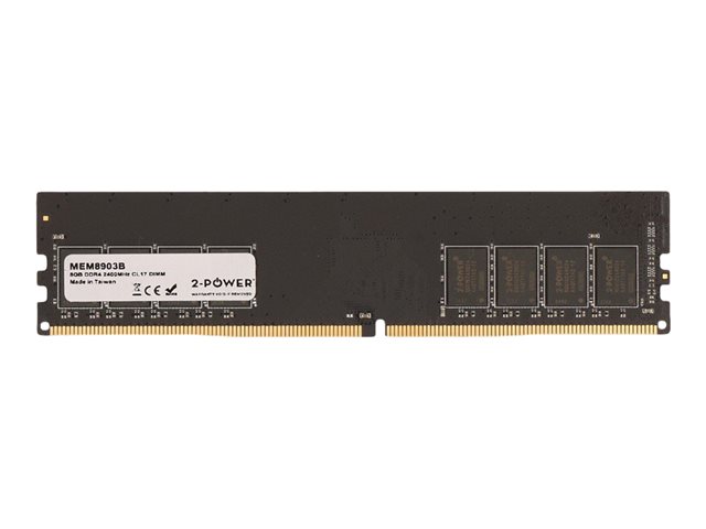 2-Power - DDR4 - 8 GB - DIMM 288-pin - 2400 MHz / PC4-19200 - CL17 - 1.2 V - unbuffered - non-ECC