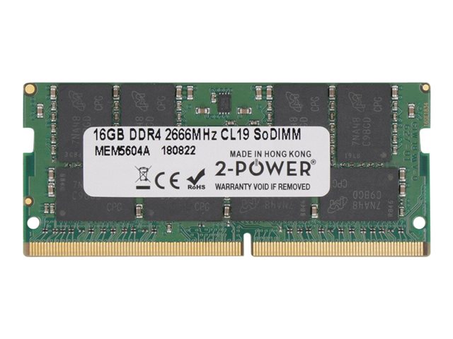 16GB DDR4 2666MHz CL19 SoDIMM