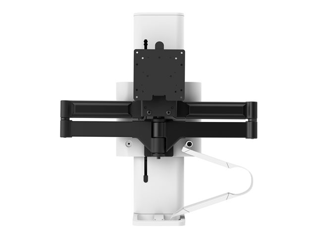 Ergotron TRACE - Mounting kit (pivot, base, VESA spacer, lift column, extension arms, 2-piece desk clamp, cable management channel) - Constant Force Technology - for LCD display - white - screen size: 21.5-38"