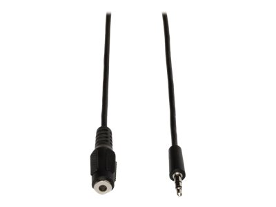 Eaton Tripp Lite Series 3.5mm Mini Stereo Audio Extension Cable for Speakers and Headphones (M/F), 10 ft. (3.05 m) - audio extension cable - 3.05 m
