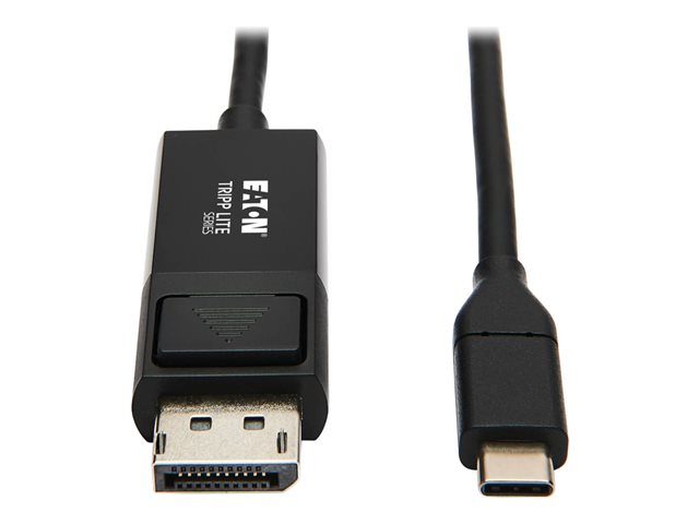 Eaton Tripp Lite Series USB C to DisplayPort Adapter Cable USB 3.1 Locking 4K USB-C 6ft - DisplayPort cable - 24 pin USB-C to DisplayPort - 1.8 m