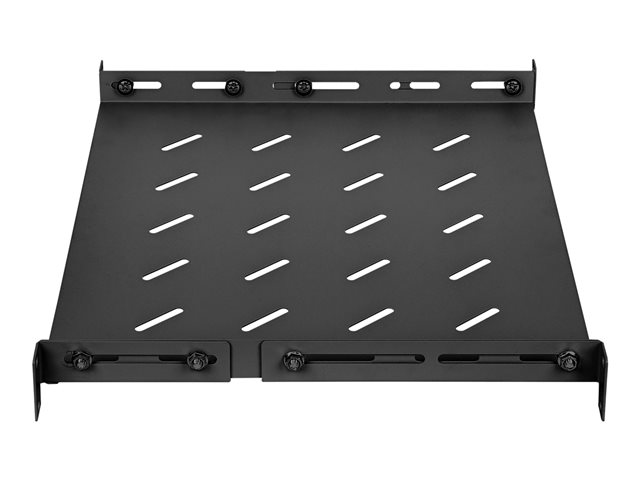 19IN FIXED SHELF 1U 350MM ADJUS -350 TO 550MM MAX 20KG BLACK
