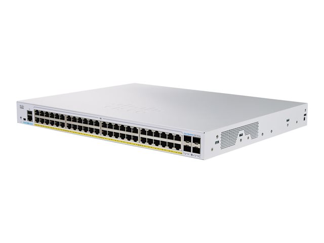 Cisco Business 350 Series CBS350-48FP-4G - Switch - L3 - Managed - 48 x 10/100/1000 (PoE+) + 4 x 10 Gigabit SFP+ - rack-mountable - PoE+ (740 W)