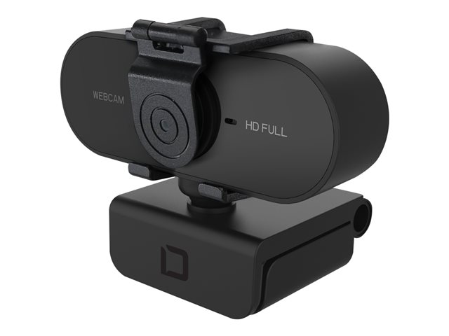 DICOTA Webcam PRO Plus Full HD - Webcam - colour - 1920 x 1080 - 1080p - audio - USB 2.0