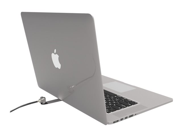 Compulocks Blade Universal Lock Slot Adapter with Keyed Cable Lock - System security kit - silver