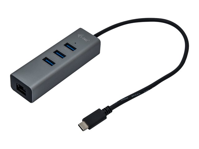 i-Tec USB-C Metal 3-Port - hub - 3 ports