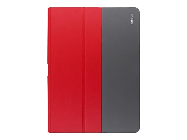 Targus Fit-N-Grip Universal - Flip cover for tablet - polyurethane, silicone - red - 9" - 10"