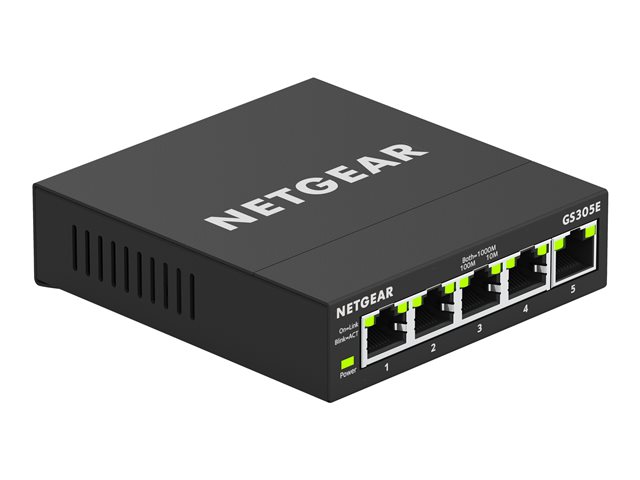 NETGEAR Plus GS305E - Switch - smart - 5 x 10/100/1000