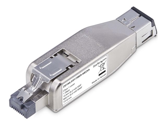 Startech Gigabit Fiber to RJ45 Ethernet Media Converter, Micro Mini - Fibre media converter - 1GbE - 1000Base-LX, 1000Base-T - RJ-45 / LC single-mode / LC multi-mode - up to 10 km - 1310 nm - TAA Compliant - for P/N: 50FIBLCLC10, 50FIBLCLC15, N6PATCH6BL,