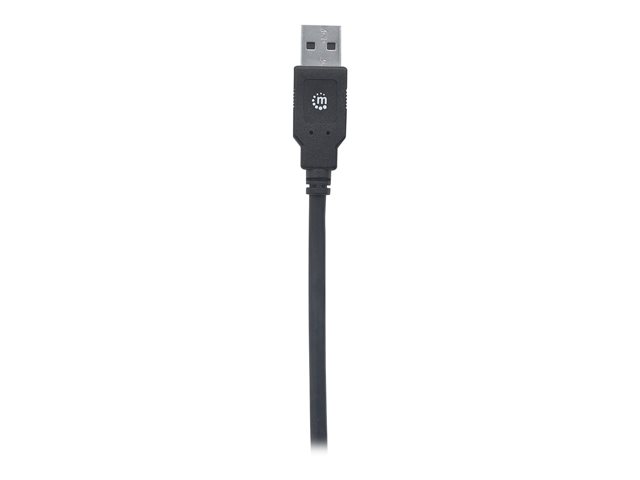 Manhattan USB-C to USB-A Cable, 2m, Male to Male, 5 Gbps (USB 3.2 Gen1 aka USB 3.0), 3A (fast charging), SuperSpeed USB, Black, Lifetime Warranty, Polybag - USB-C cable - USB-C to USB Type A - 2 m
