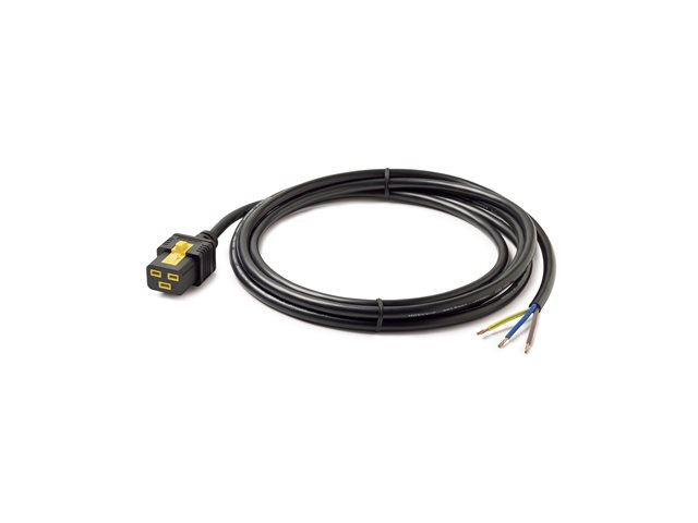 APC - power cable - IEC 60320 C19 to hardwire 3-wire - 3 m