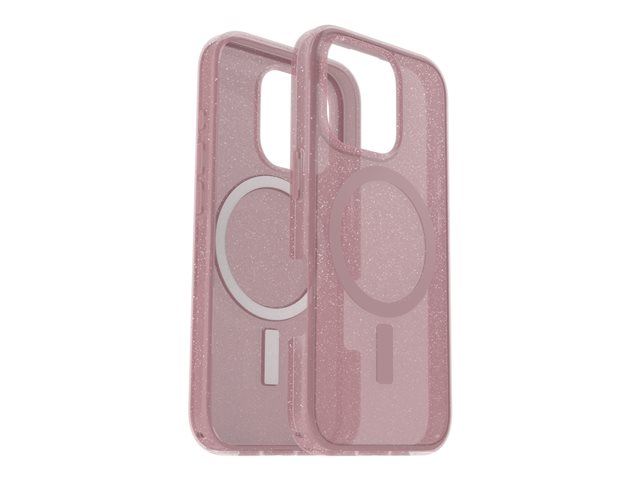 OtterBox Symmetry Series Clear - Back cover for mobile phone - MagSafe compatibility - polycarbonate layer, thermoplastic elastomer (TPE) - foxberry (pink) - for Apple iPhone 16 Pro