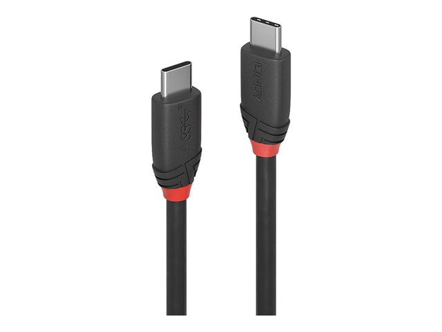 Lindy Black Line - USB-C cable - 24 pin USB-C to 24 pin USB-C - 1.5 m