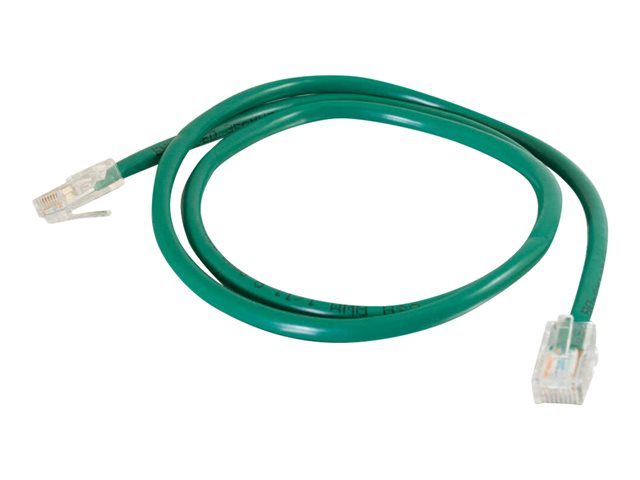 C2G Cat5e Non-Booted Unshielded (UTP) Network Patch Cable - Patch cable - RJ-45 (M) to RJ-45 (M) - 1 m - UTP - CAT 5e - stranded, uniboot - green