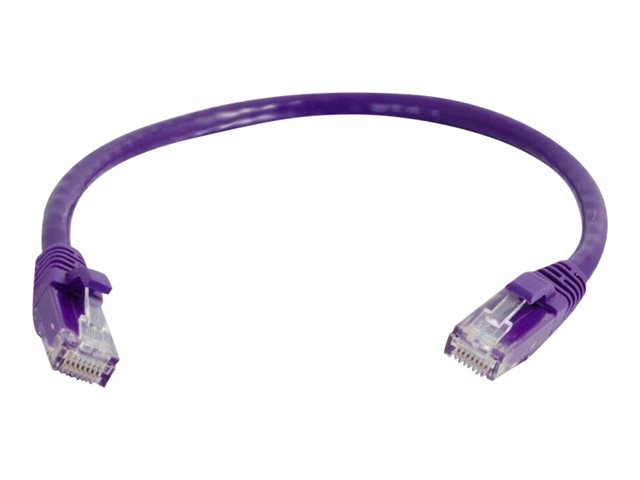 C2G Cat6 Booted Unshielded (UTP) Network Patch Cable - patch cable - 2 m - purple