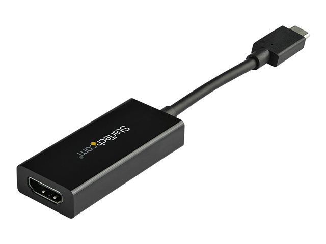 StarTech.com USB 3.1 Type C to HDMI Adapter with HDR - 4K 60Hz - TB3 Compatible - Windows & Mac Compatible Black USB C to HDMI Monitor Converter (CDP2HD4K60H) - External video adapter - MegaChips MCDP2900 - USB-C - HDMI - black - for P/N: ST121HD20FXA, TB