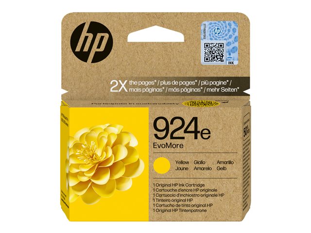 HP 924e EvoMore - Yellow - original - ink cartridge - for Officejet Pro 8130e