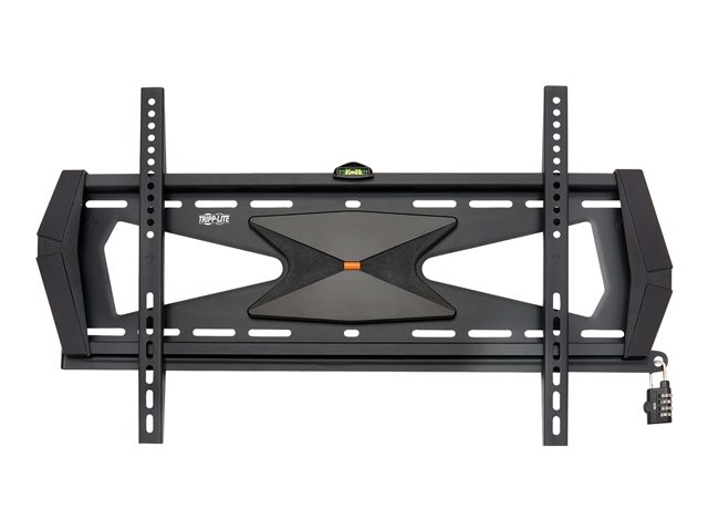 Tripp Lite Heavy-Duty Fixed Security Display TV Wall Mount for 37" to 80" TVs and Monitors, Flat or Curved Screens - bracket - for flat panel - black