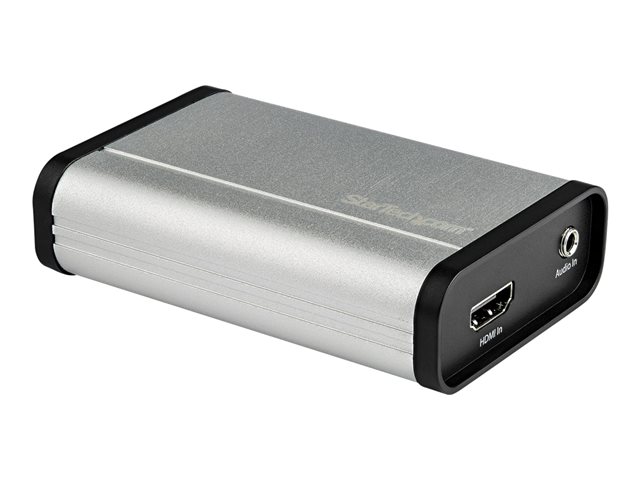 StarTech HDMI to USB C Video Capture Device 1080p 60fps, UVC, External USB 3.0 Type-C Capture/Live Streaming, HDMI Audio/Video Recorder Adapter, USB-C/USB-A/Thunderbolt 3 Compatible - HDMI Video Capture (UVCHDCAP) - Video capture adapter - USB 3.0 - black