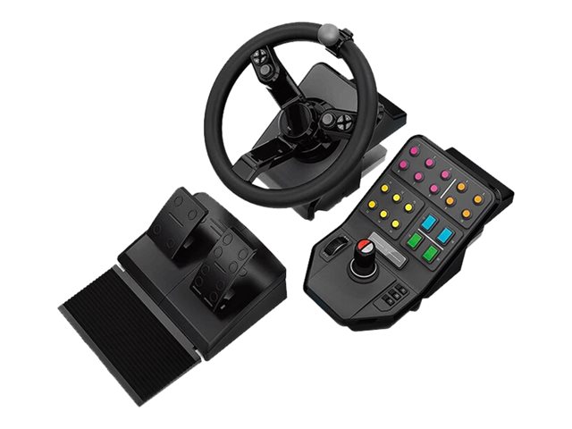 Logitech Heavy Equipment - G-Series - wheel and pedals set - wired